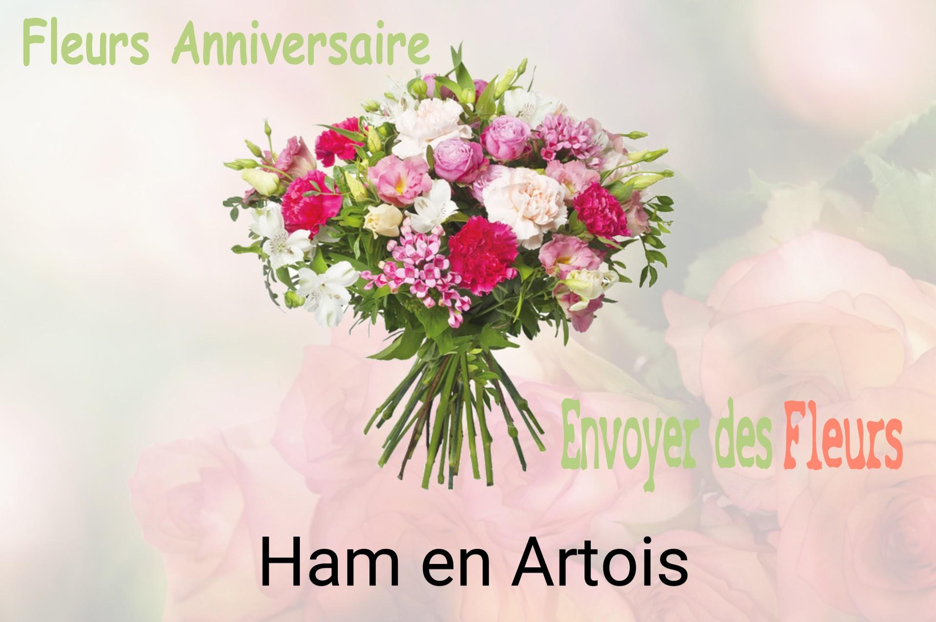 Bouquet de fleurs d’anniversaire livré à Ham-en-Artois
